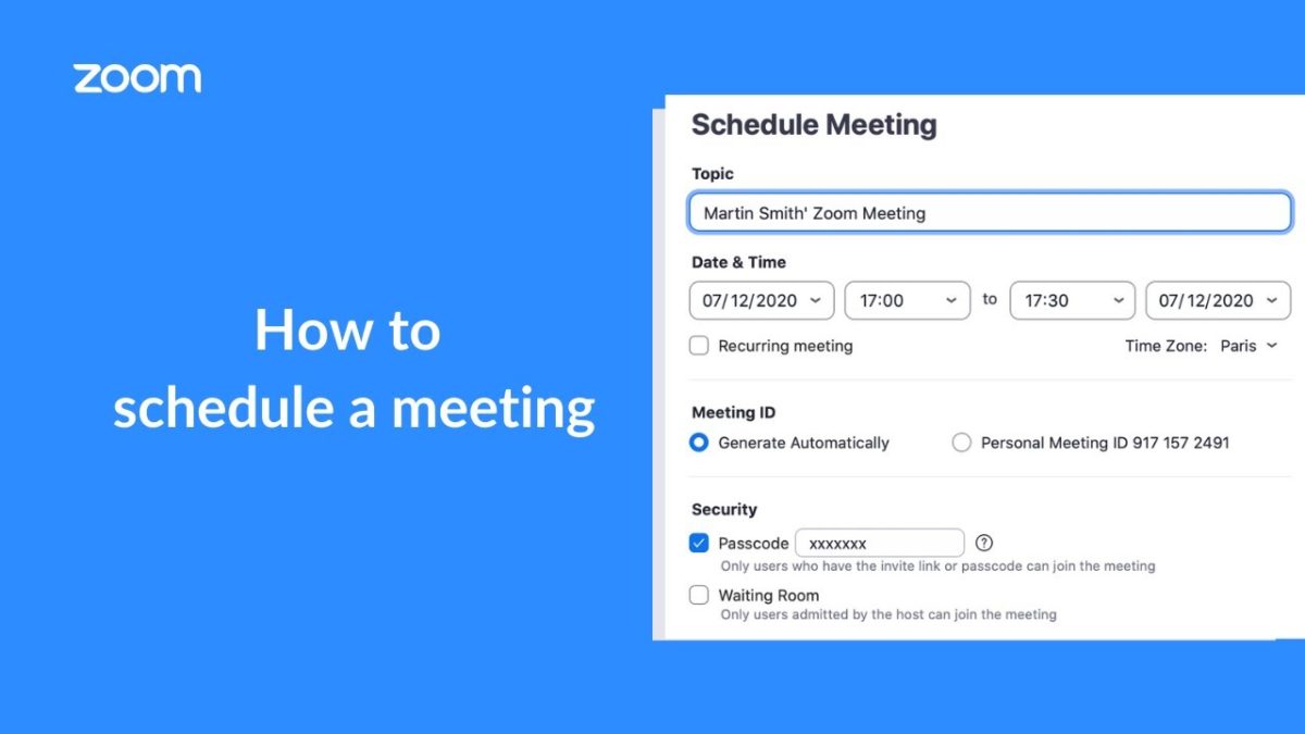 How to Set up a Zoom Meeting in 3 Fast Steps