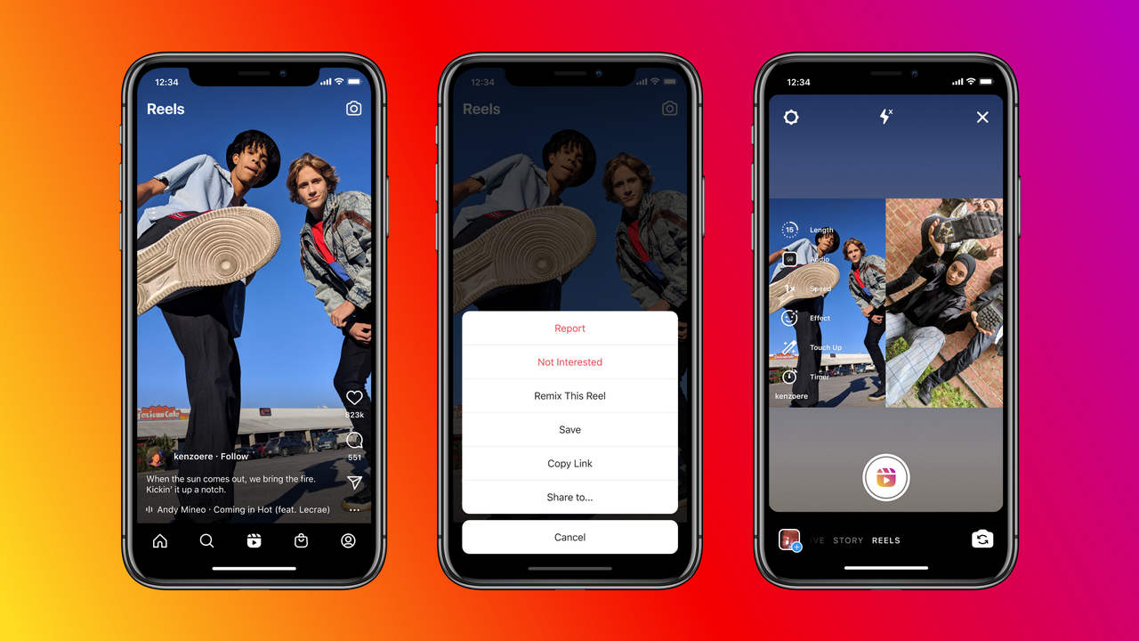 Instagram Launches Remix Function For Its Reels