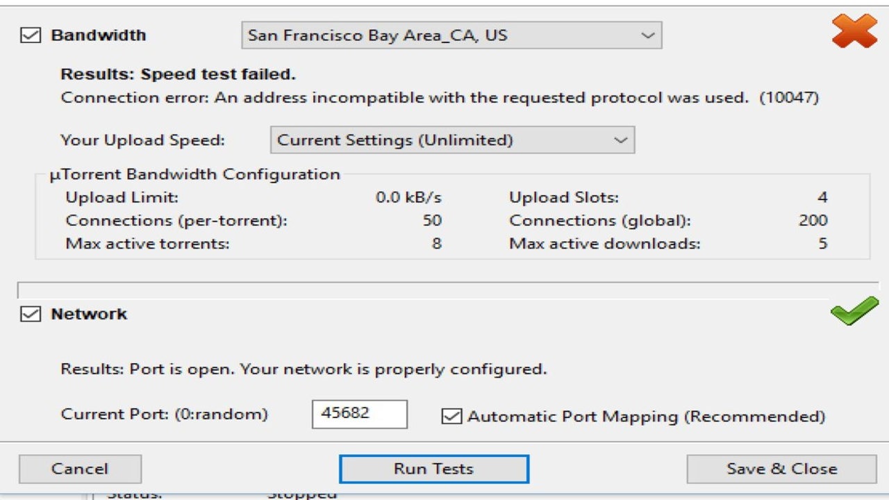 How to Fix uTorrent Connection Error 10047 in 4 Easy Ways
