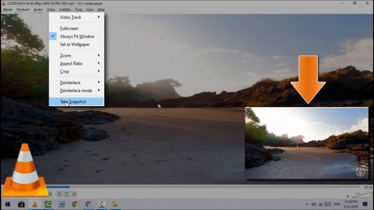 How to Take a Screenshot on VLC Media Player