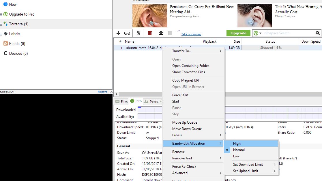 How to speed up uTorrent