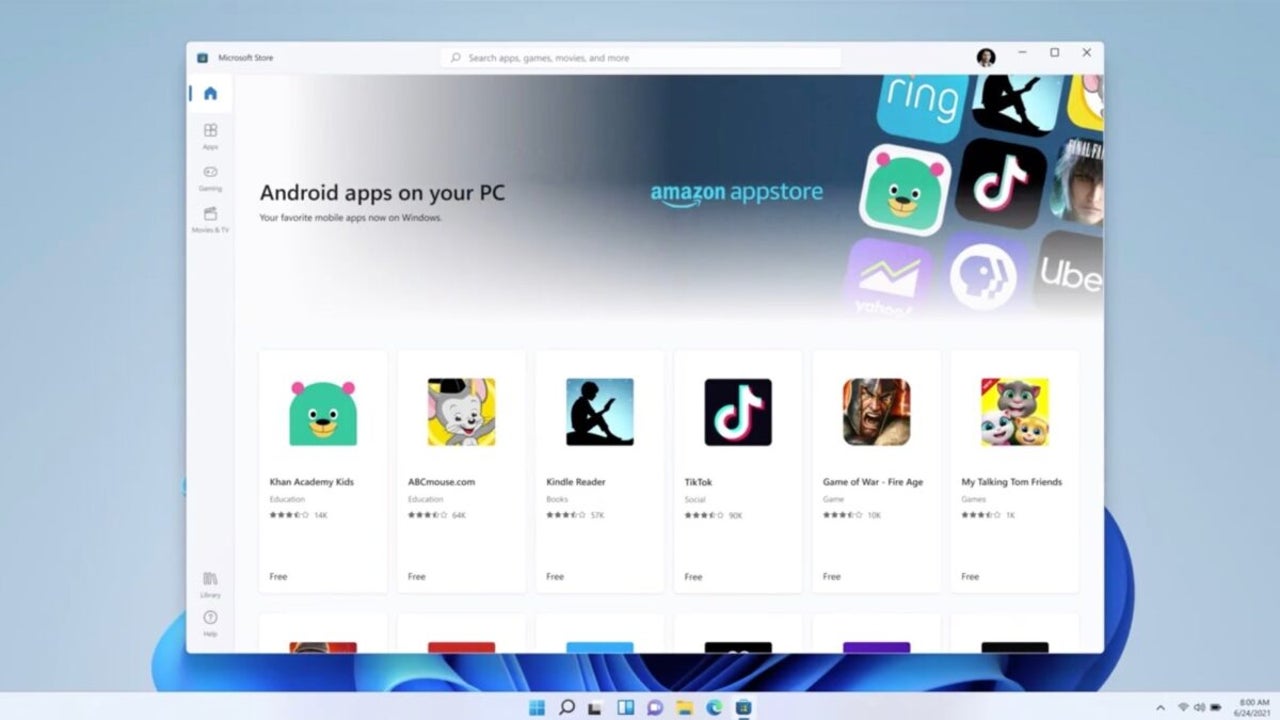 Windows 11 update will add support for Android apps