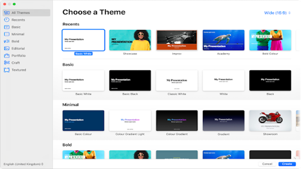 How to make a presentation on Apple Keynote
