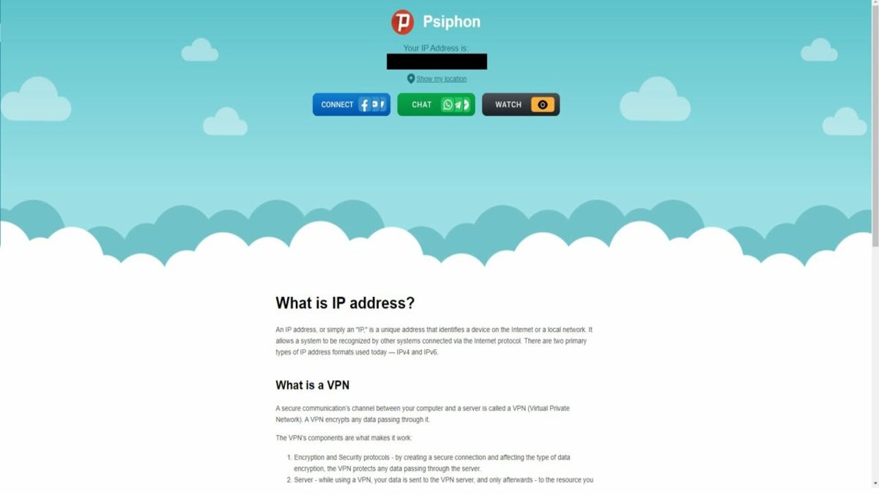 How to stop Psiphon VPN from opening a tab in the browser