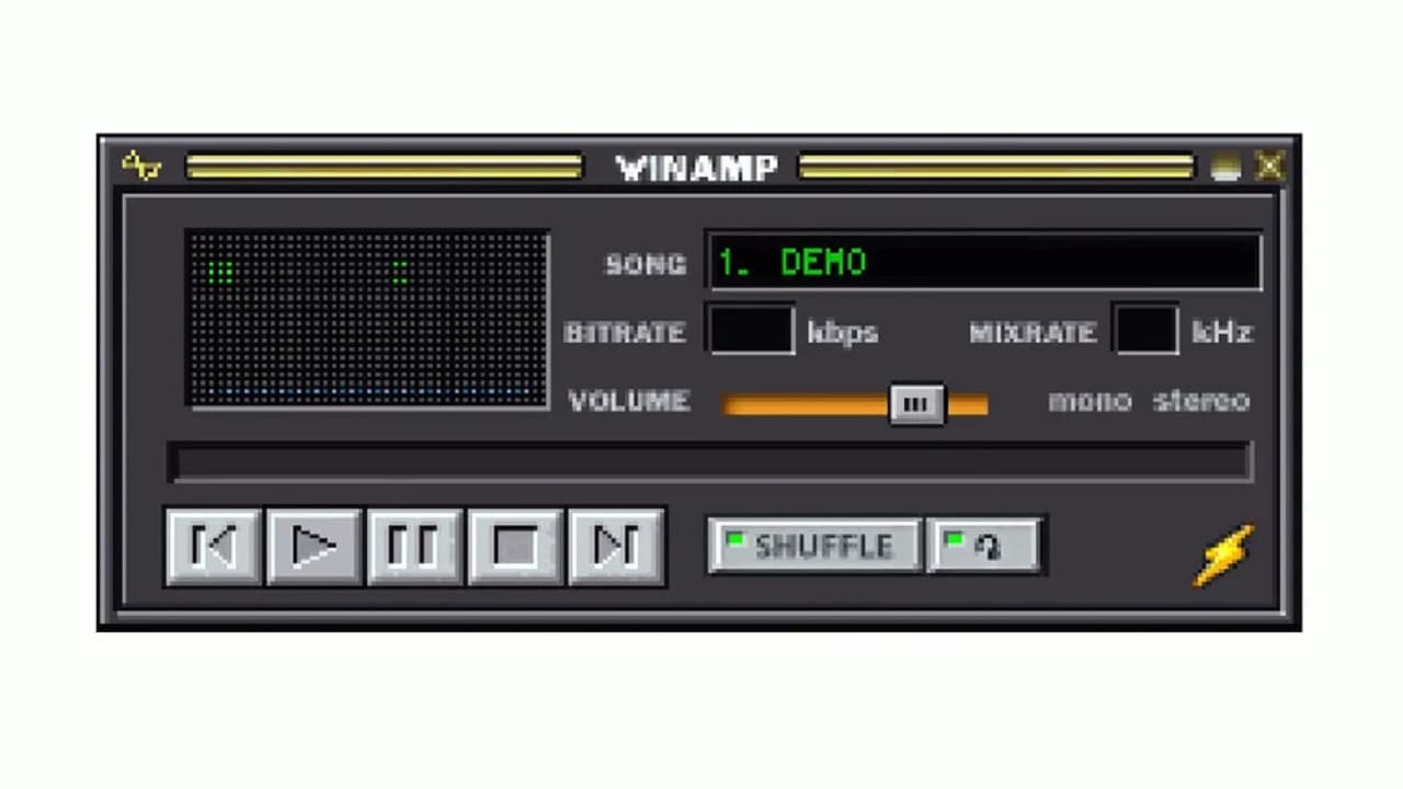 Winamp selling its OG skin as an NFT