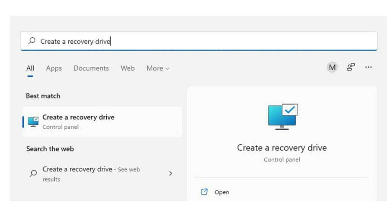 How to create a Windows 11 recovery drive