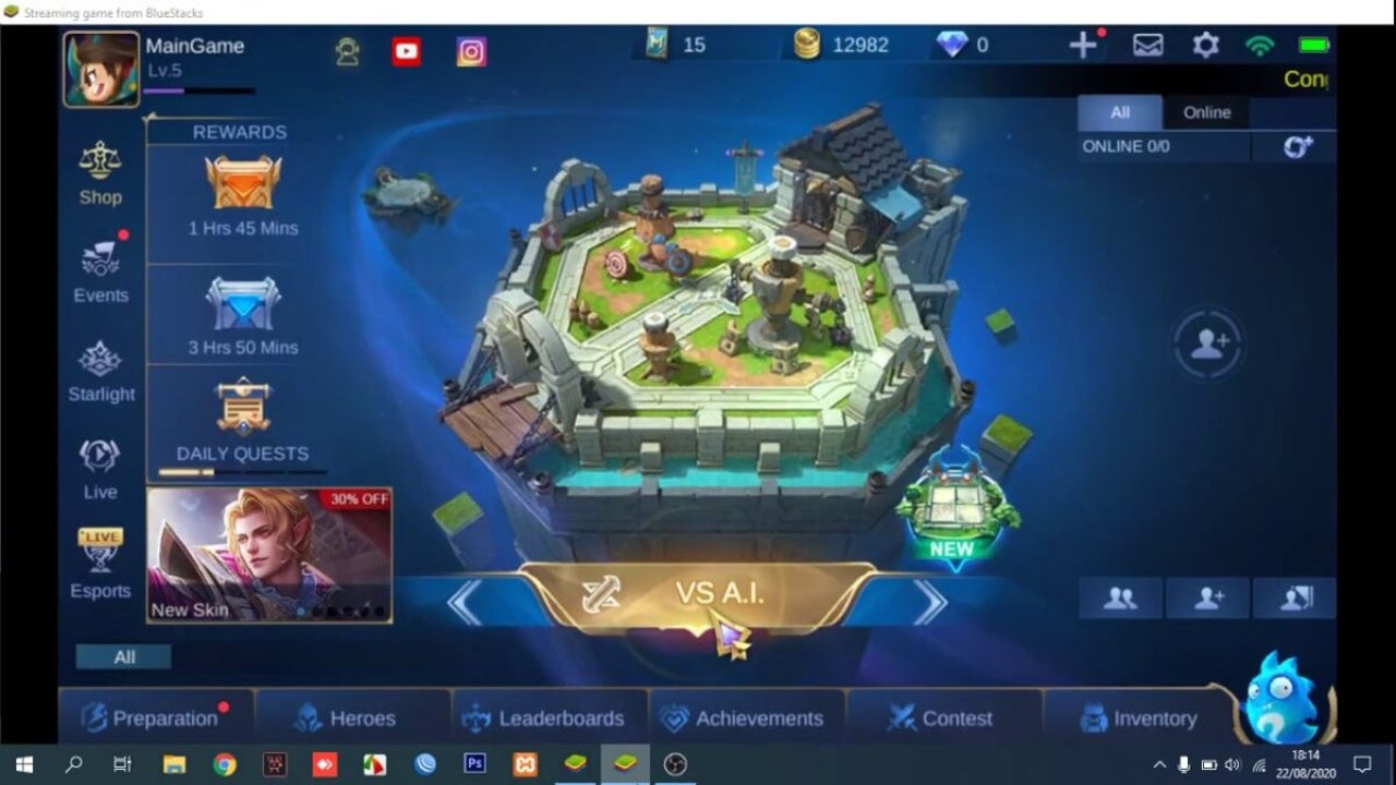 Enjoy streaming your movie or game on PC with Bluestacks