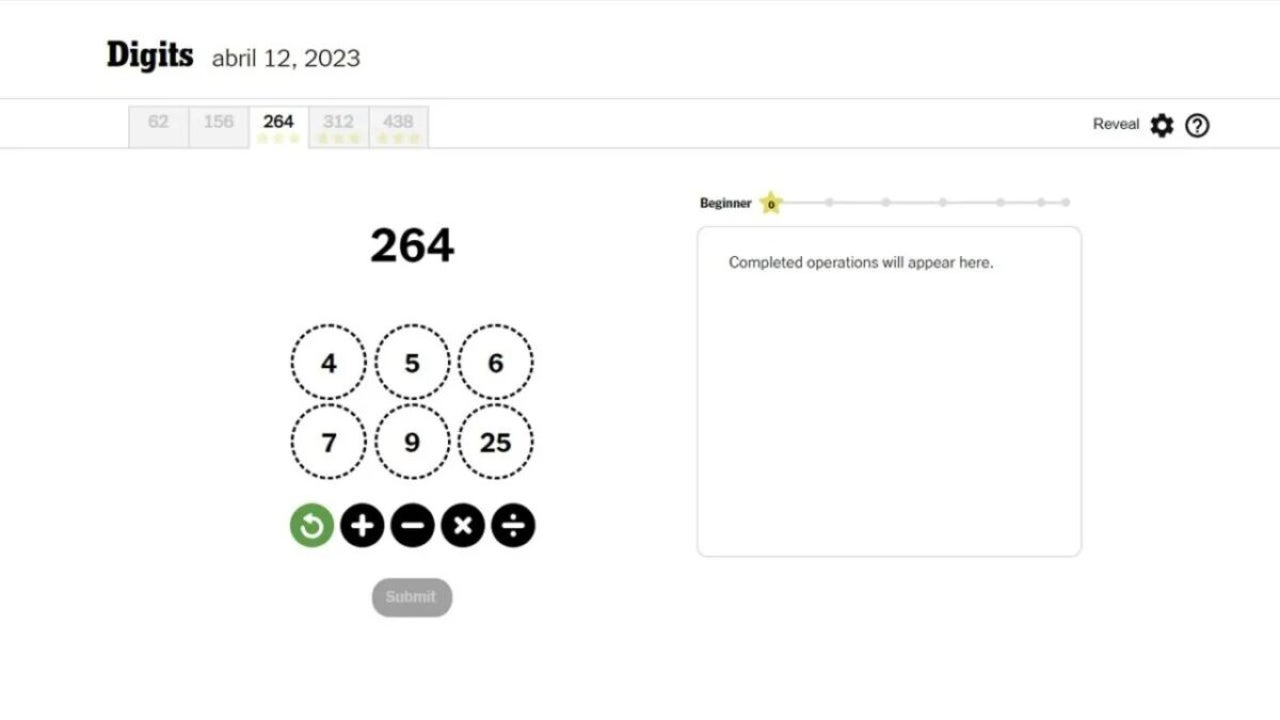 Put Your Math Skills to the Test with Digits, the Exciting New Wordle Spin-Off! (try it here!)
