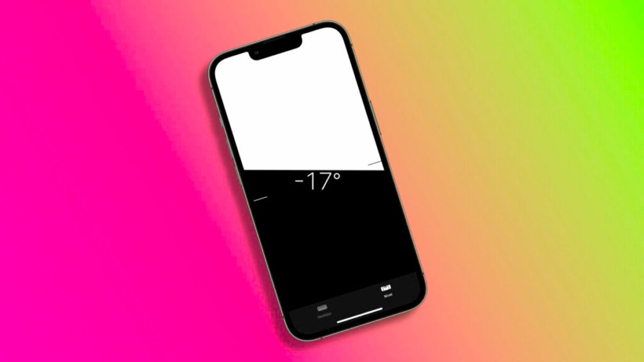 This picture is crooked: one of the many uses of the level of our iPhone