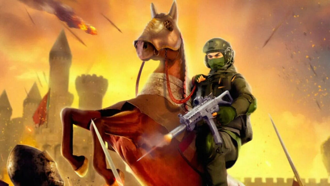 Running over medieval soldiers is possible in this game