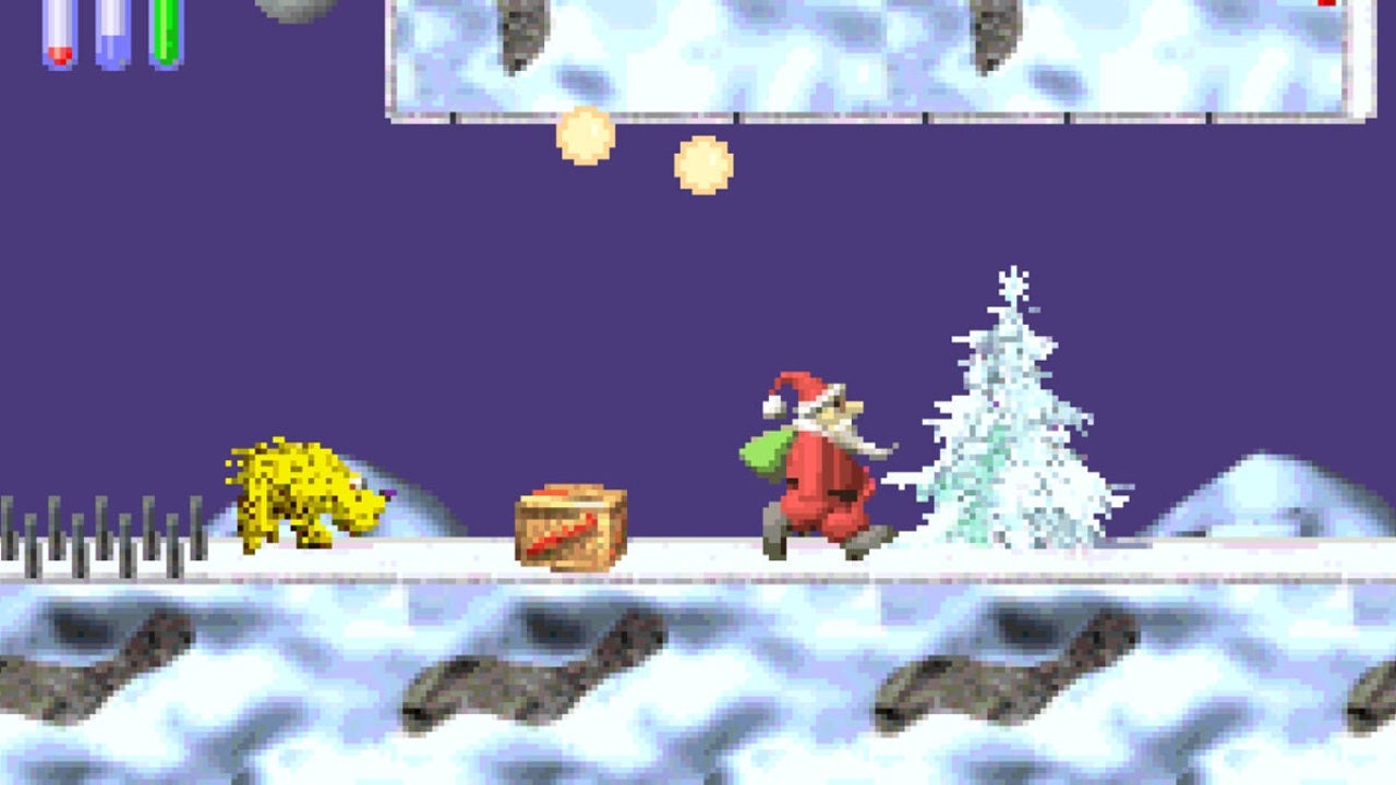 That time Santa Claus was the new Super Mario (or at least he tried)