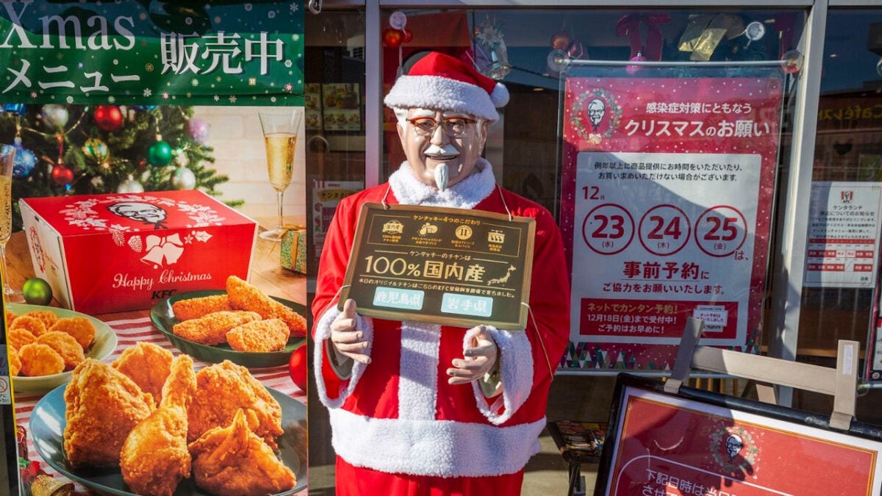 Why do Japanese people rush to eat fried chicken at Christmas?