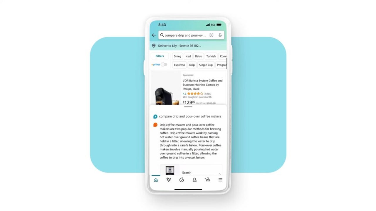 Precisa de ajuda com suas compras na Amazon? Conheça Rufus, seu novo assistente de compras baseado em IA