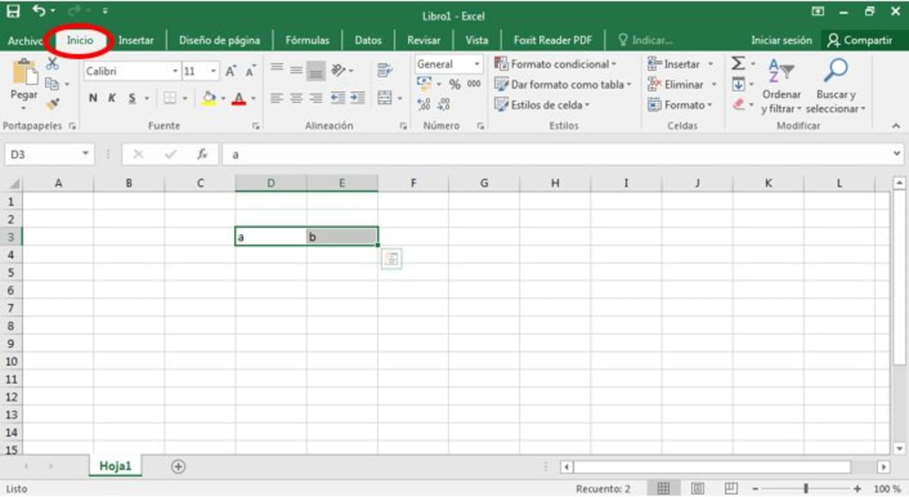 Cómo combinar celdas en Microsoft Excel