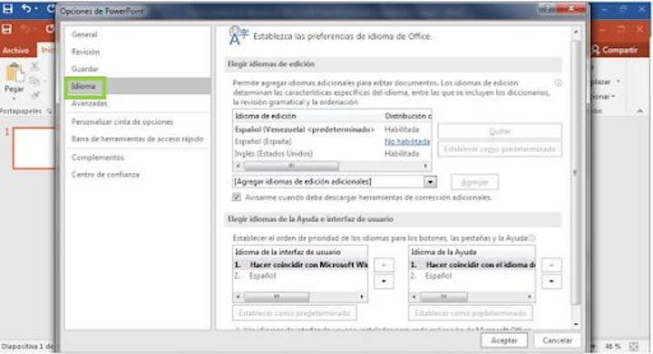 Como Cambiar El Idioma Del Texto En Powerpoint