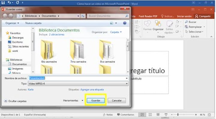 Cómo hacer un video en Microsoft PowerPoint