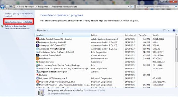 Error general en la aplicación de correo