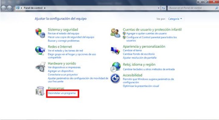 Error general en la aplicación de correo