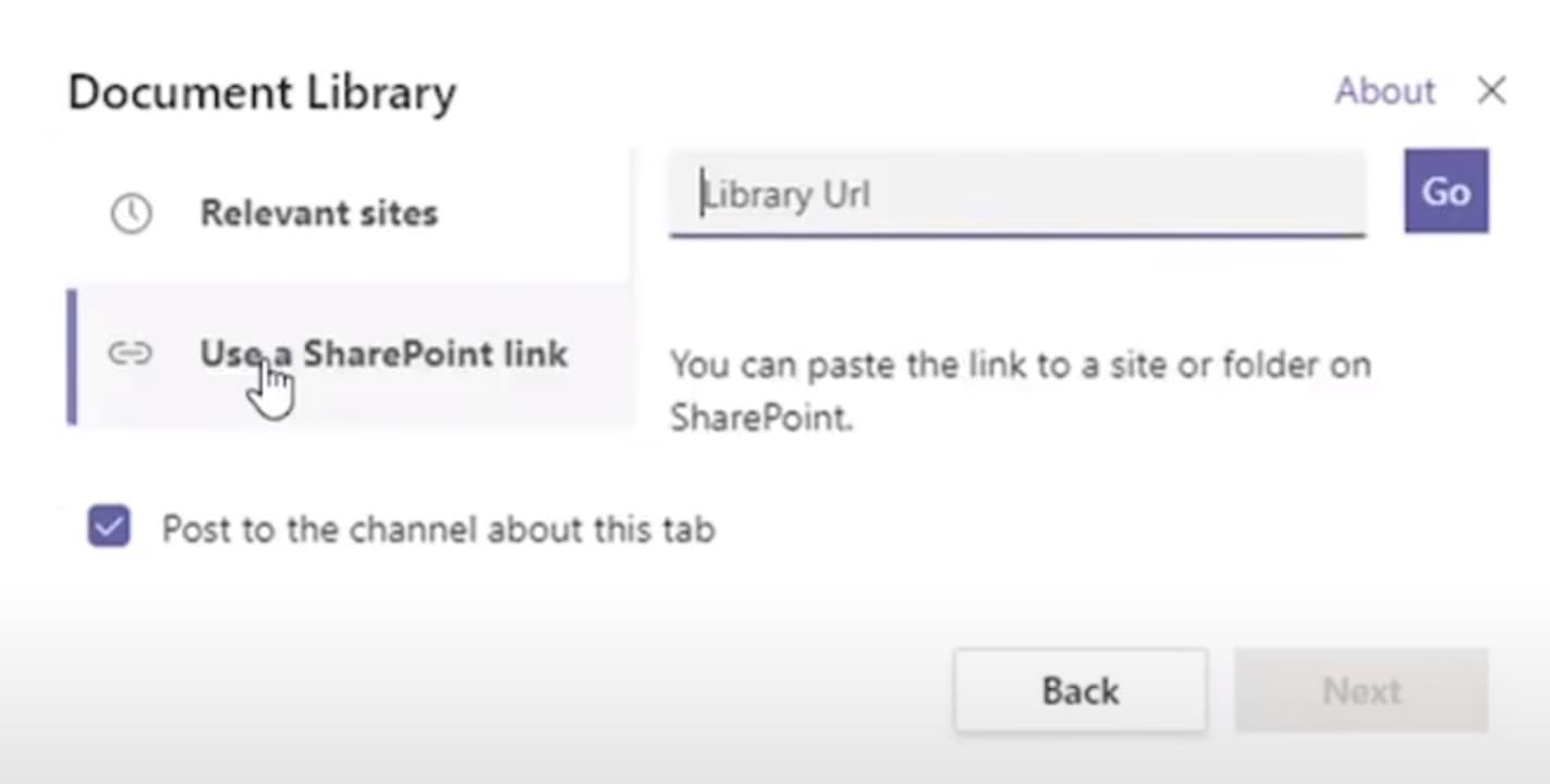Cómo integrar la biblioteca de documentos de SharePoint