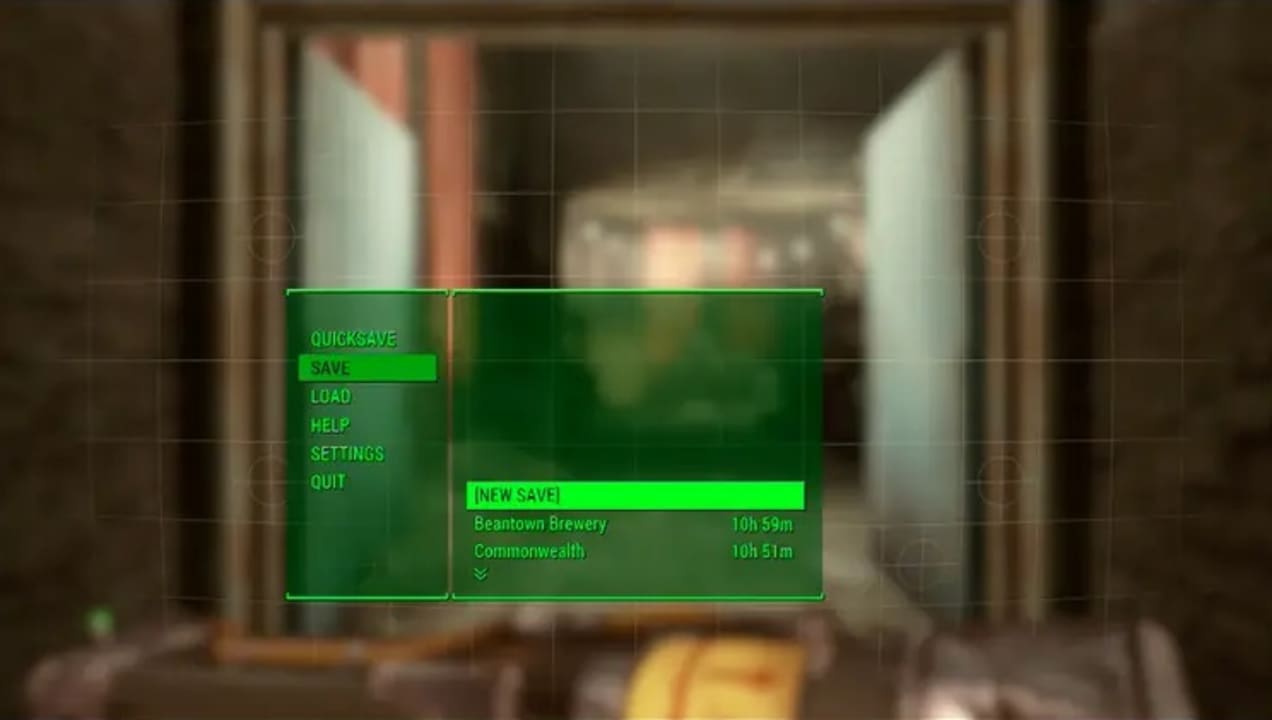Guardar la partida en Fallout 4