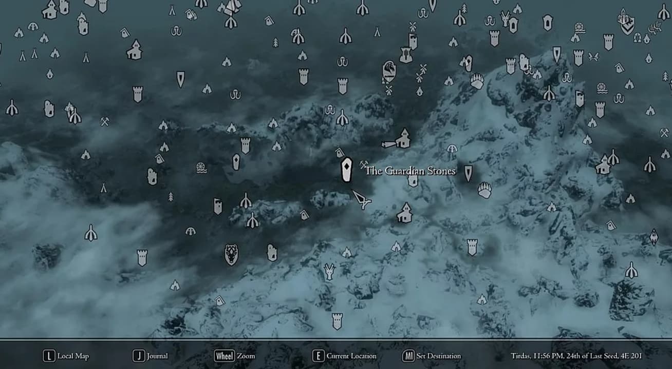 Mapa Skyrim 