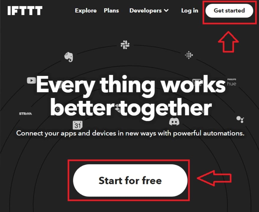 Cómo crear una cuenta con IFTTTT