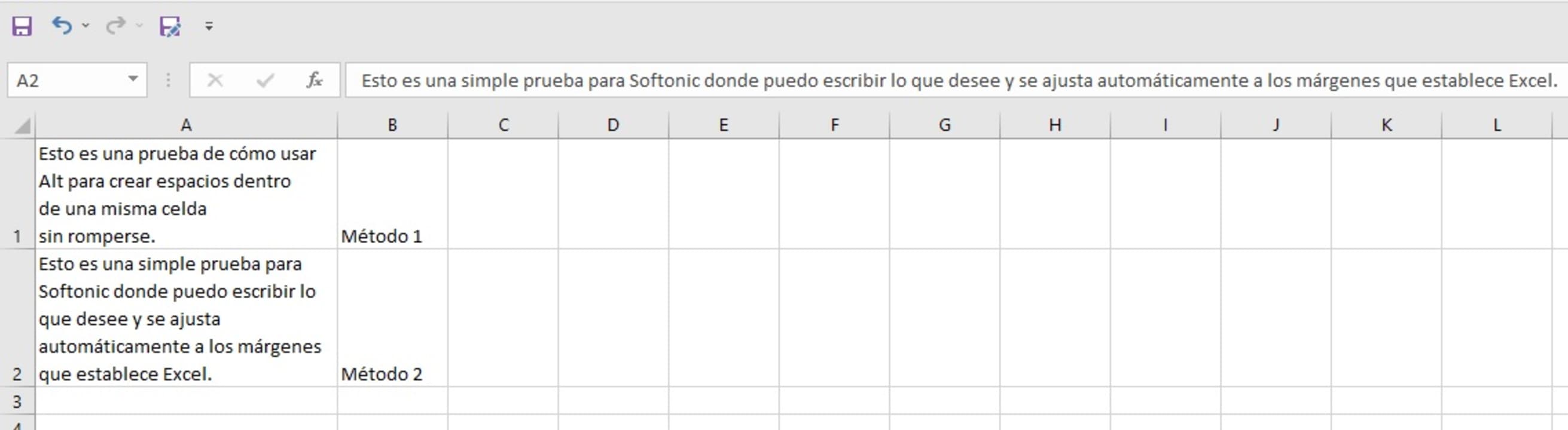 Como Escribir En Excel Cómo escribir texto en una sola celda de Excel - Softonic