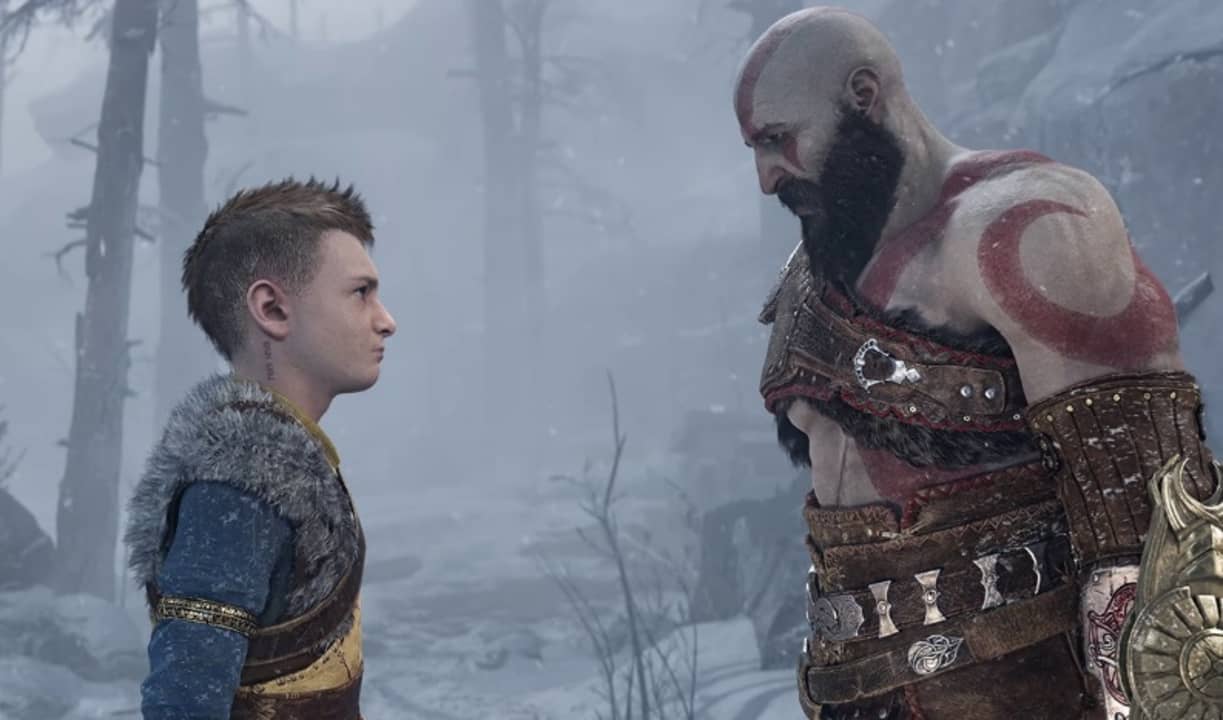 Atreus y Kratos en God of War Ragnarok