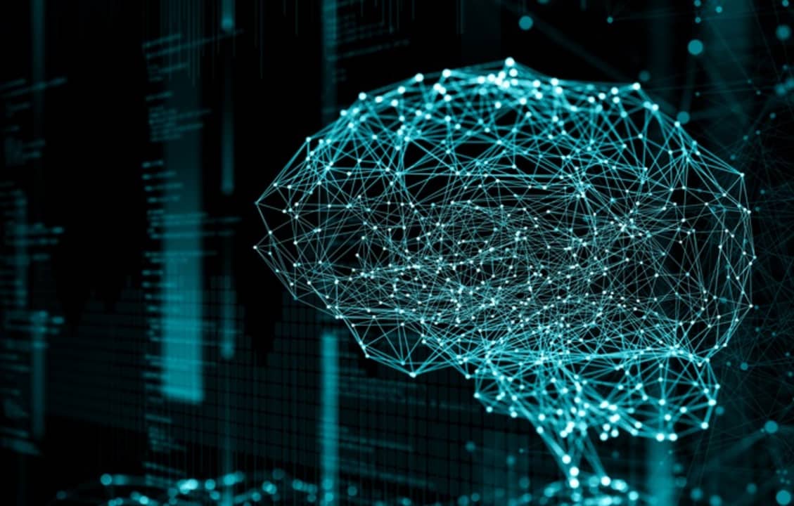 Cerebro creado por vectores de inteligencia artificial