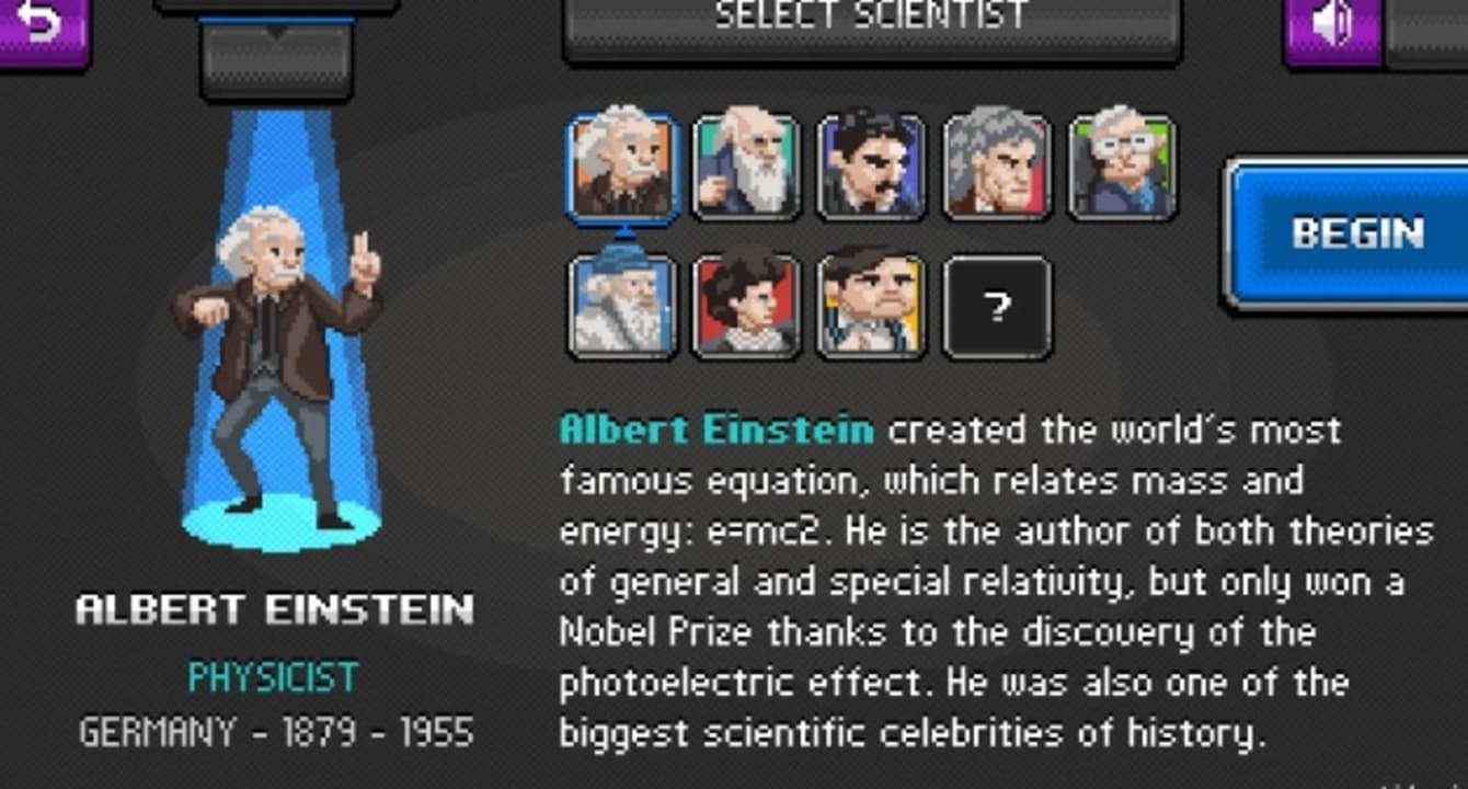 Albert Einstein en Science Kombat