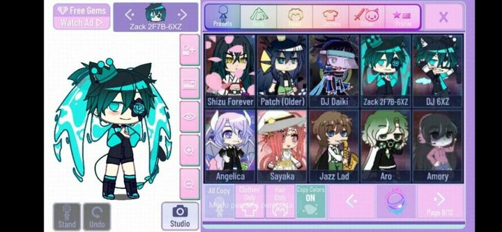 mi personaje de gacha en el mod de ( gacha nox ) ^^♡ em 2023