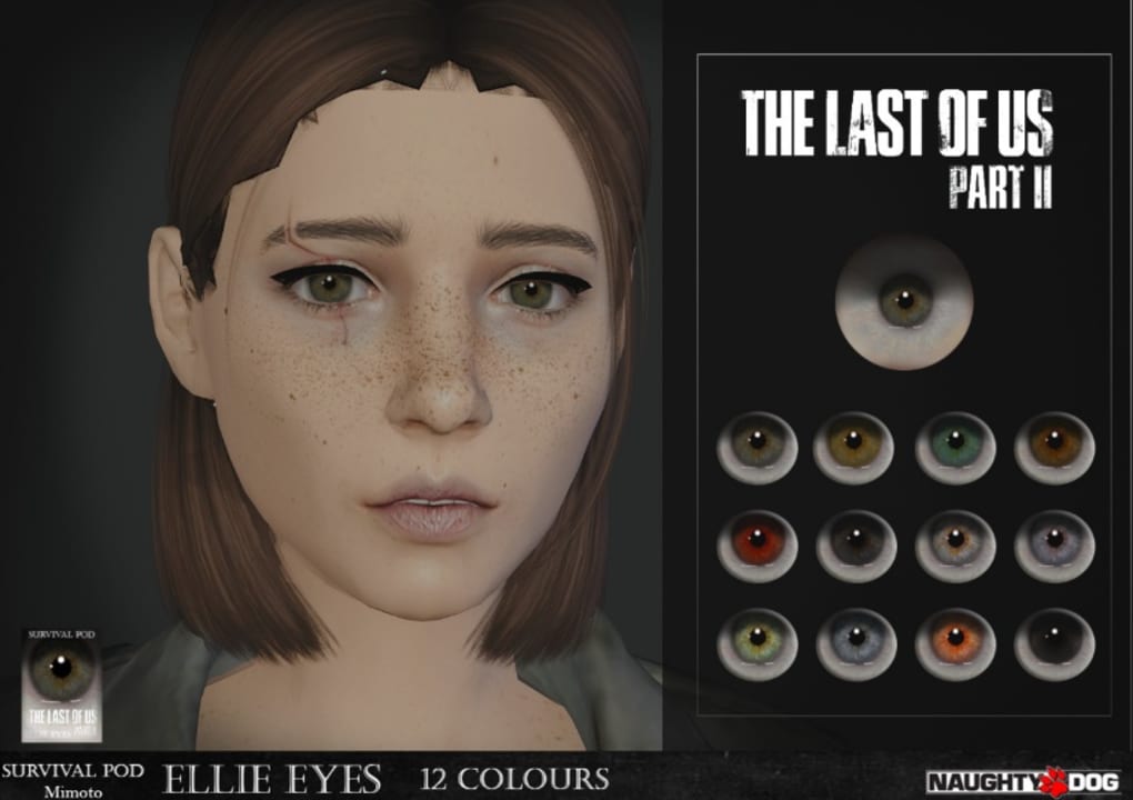 Sims 4 mod de ojos para Ellie