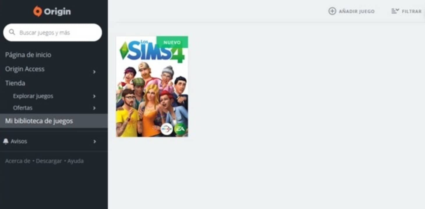 Actualizar en Los Sims 4