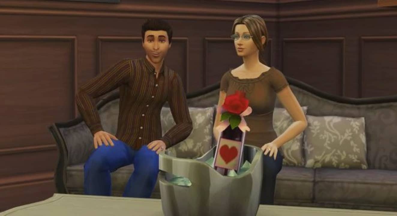 Velada romántica en Los Sims 4