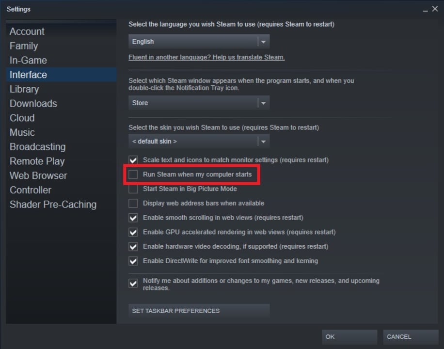 how to stop steam from downloading workshop content