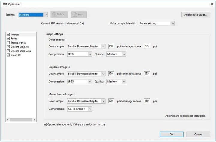 how to reduce size of pdf file in adobe readerdc