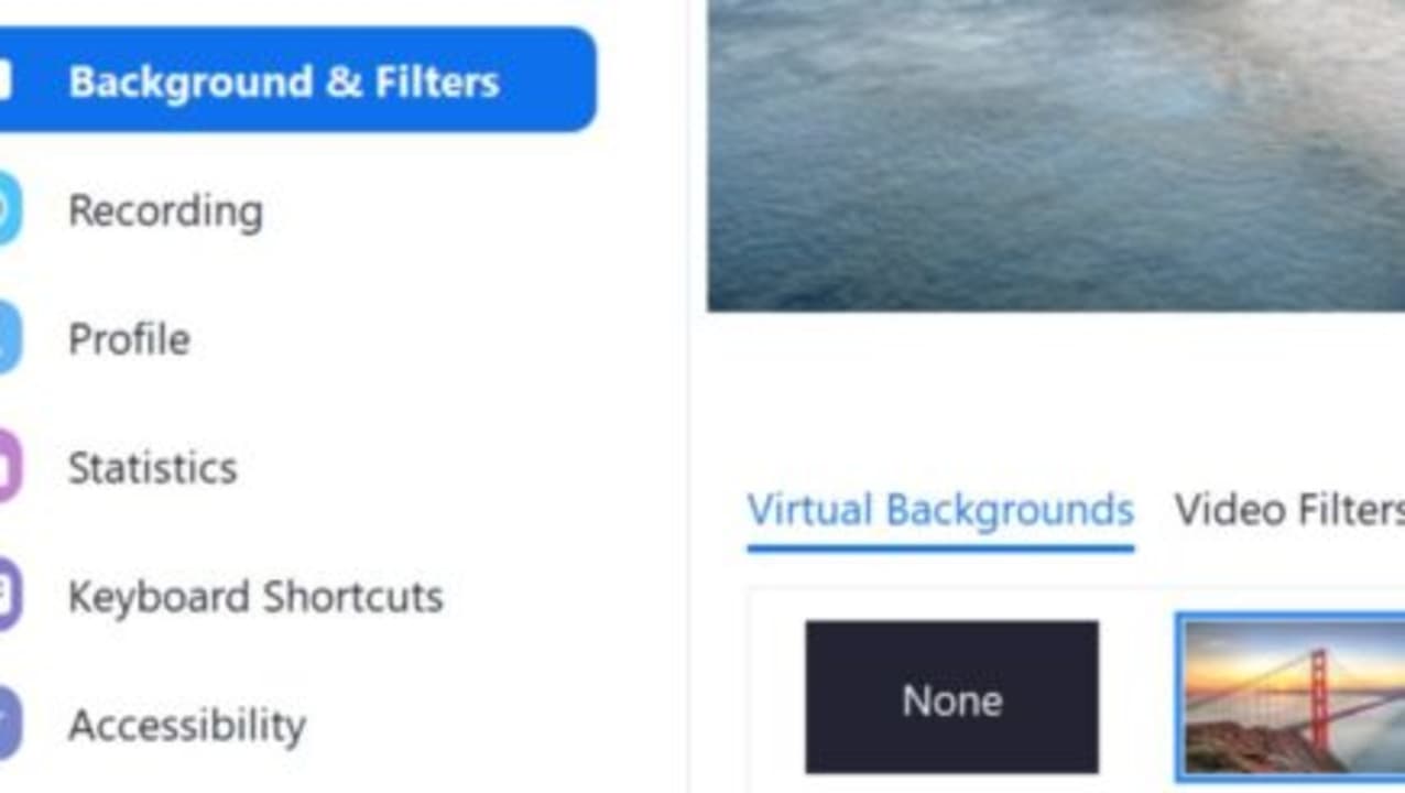 how to get video filters on zoom on ipad