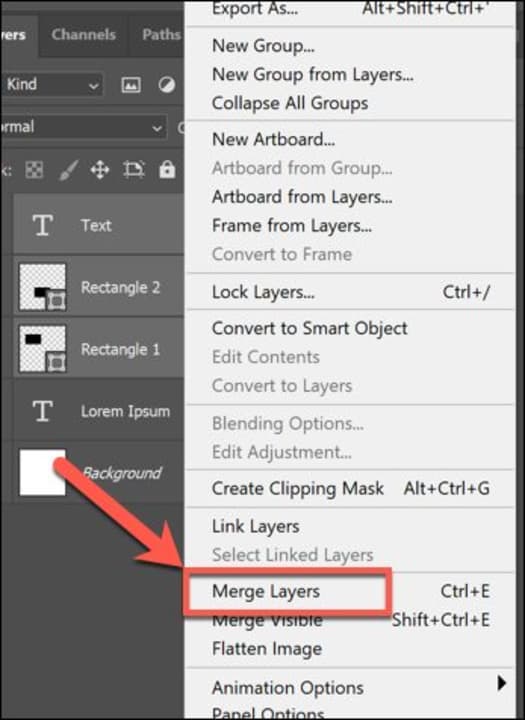 Adobe Photoshop How to Merge Layers