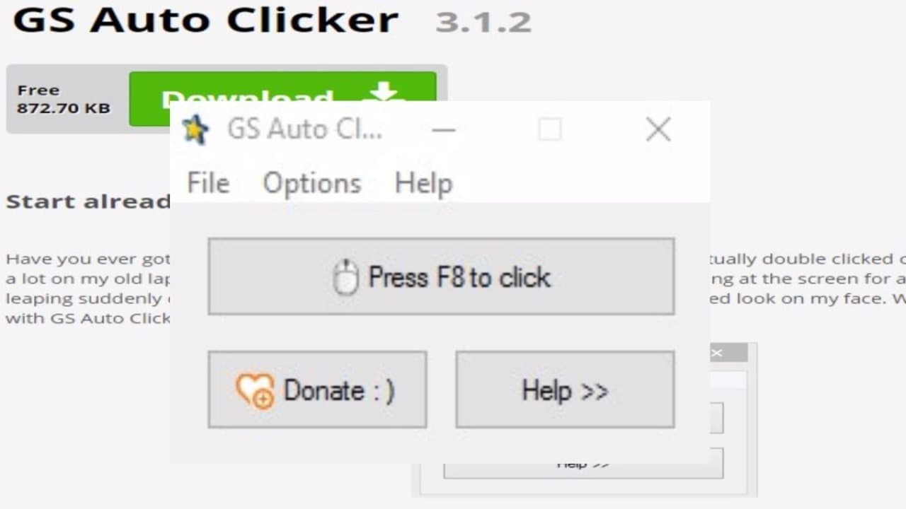 Download GS Auto Clicker for Windows - Free - 3.1.4