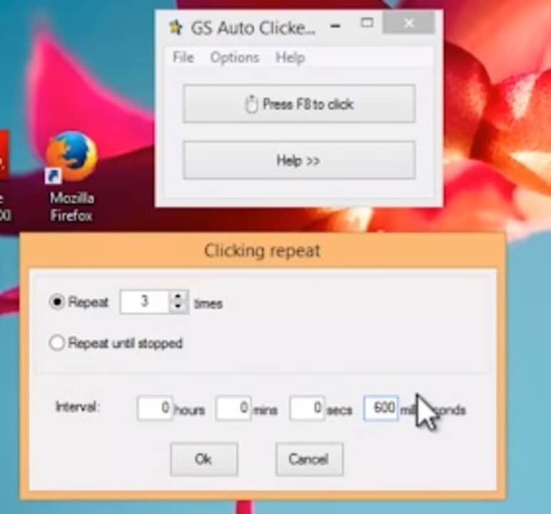 How to make GS Auto Clicker click fastest
