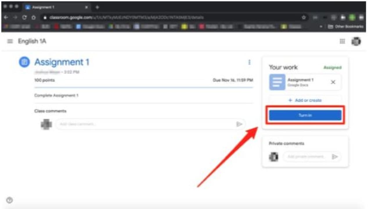 how to lock a google classroom assignment
