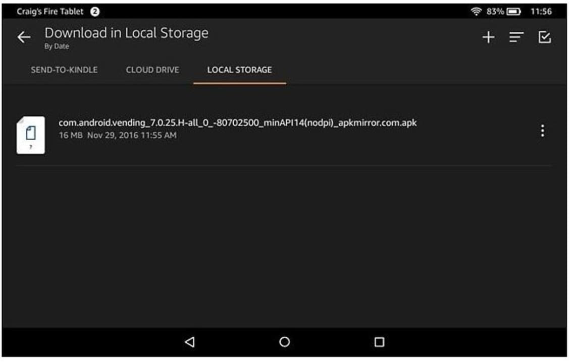 google play store apk for fire tablet