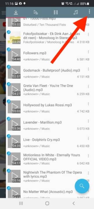 How to Customize Download List on Tubemate