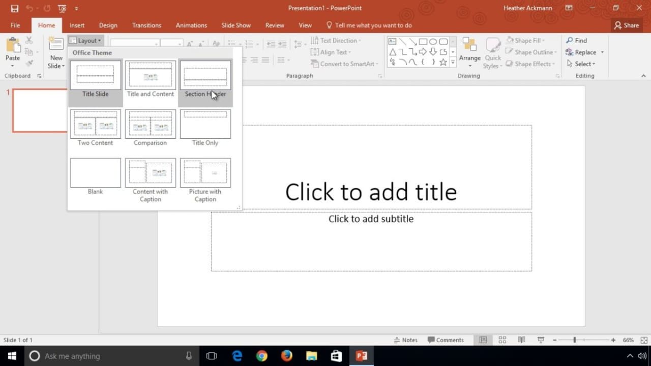 how to create a blank presentation