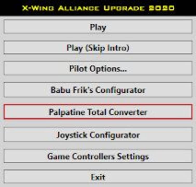 How to Install Tie Fighter Total Conversion step