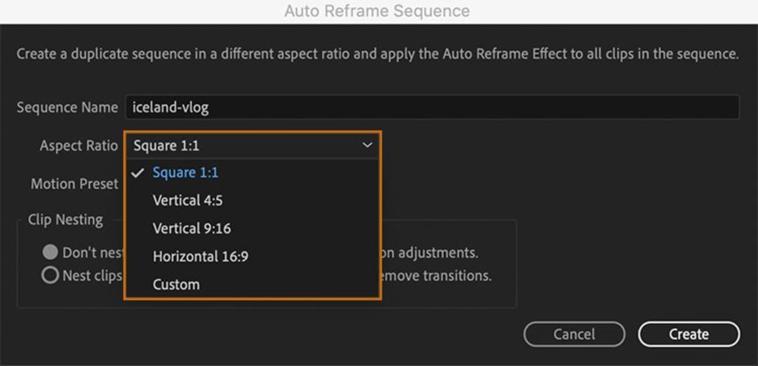 How to change aspect ratio in Premiere Pro
