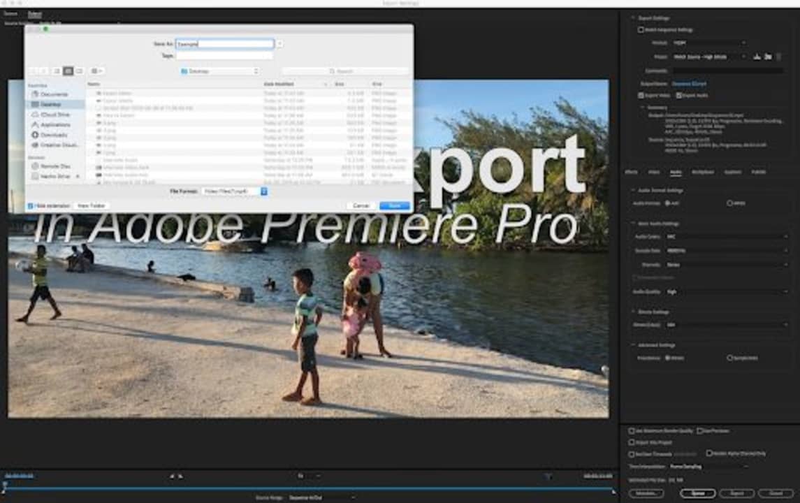 How to export Premiere Pro