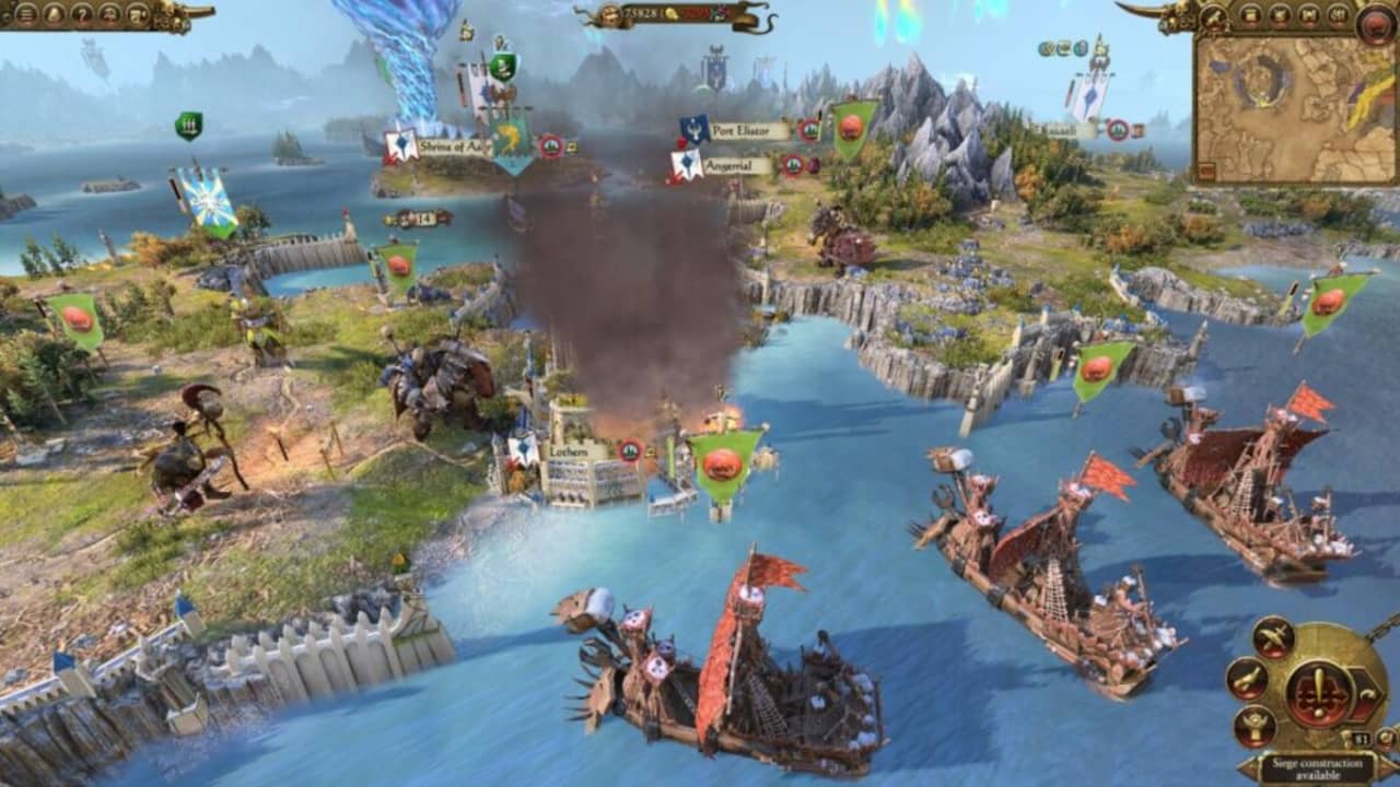 image of Mortal Empires mode in Total War: WARHAMMER II