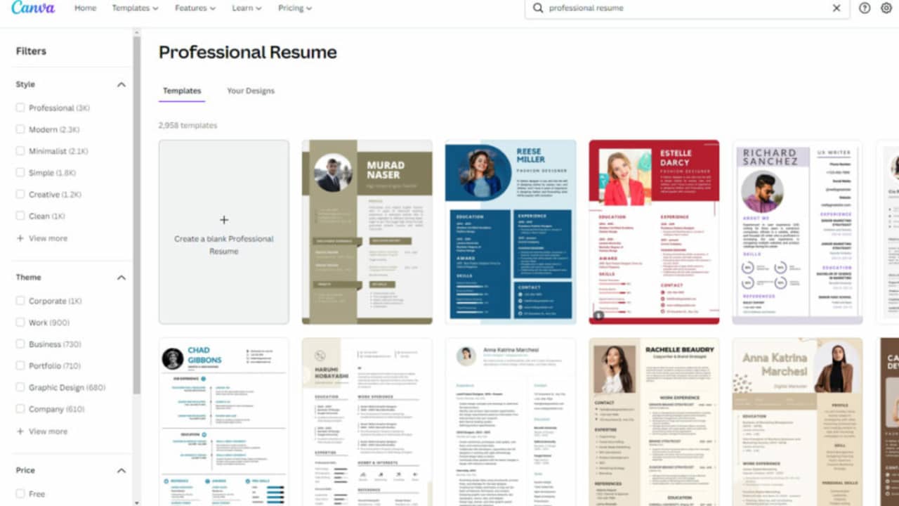 Create the ultimate resume and covering letter with Canva