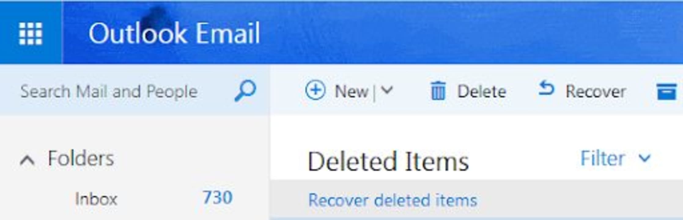 How to recover deleted archived Outlook messages
